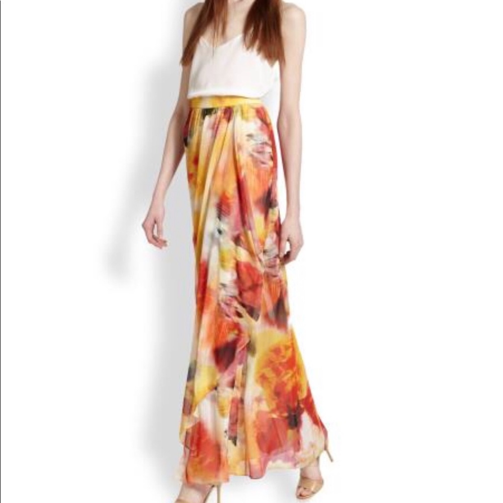 Alice + Olivia floral maxi skirt